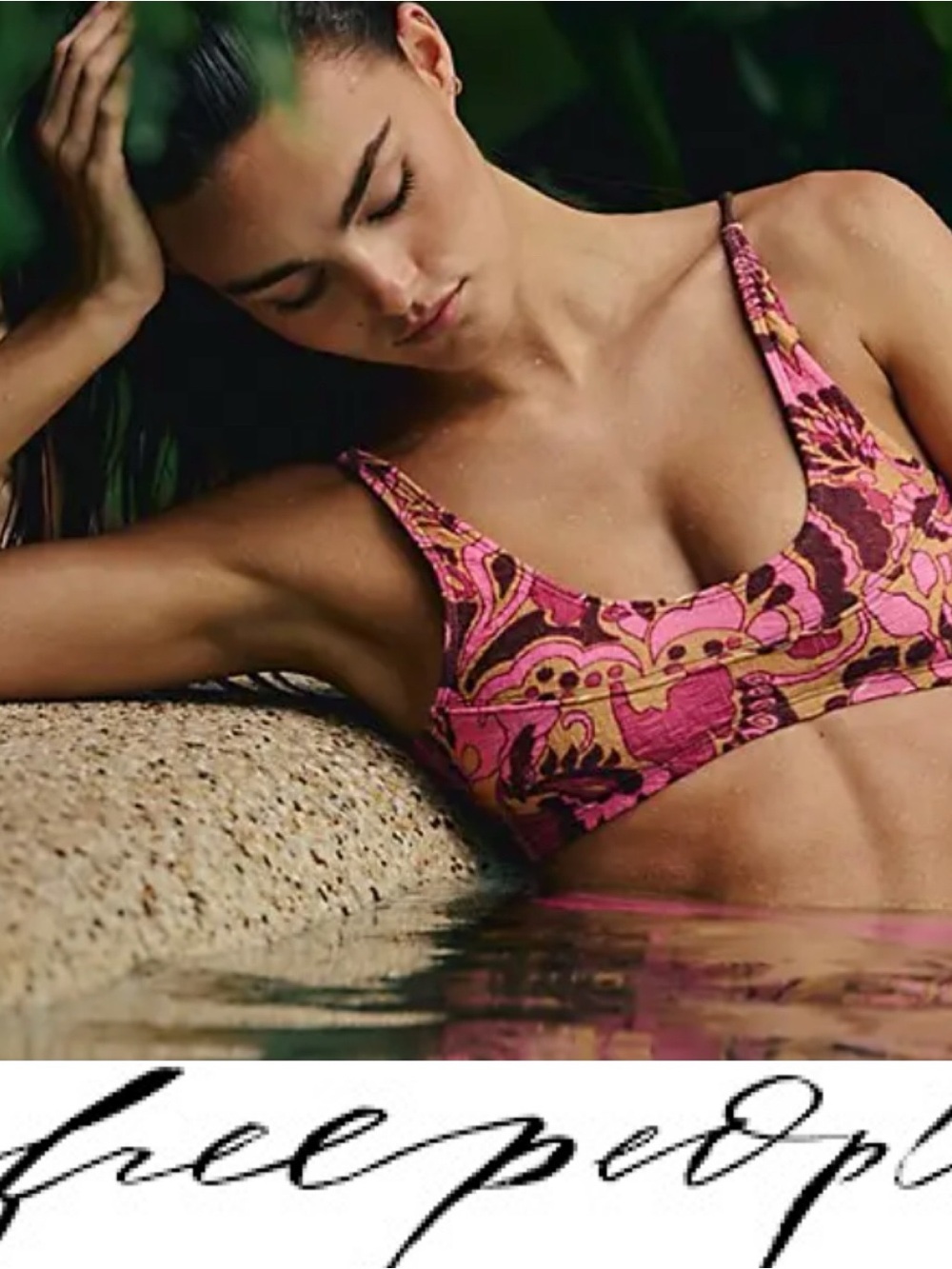 Free People Free-est Farrah cropped bikini top❤️NWOT